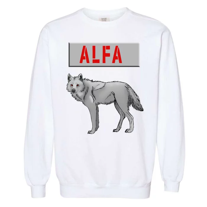 ALFA Wolf Garment-Dyed Sweatshirt