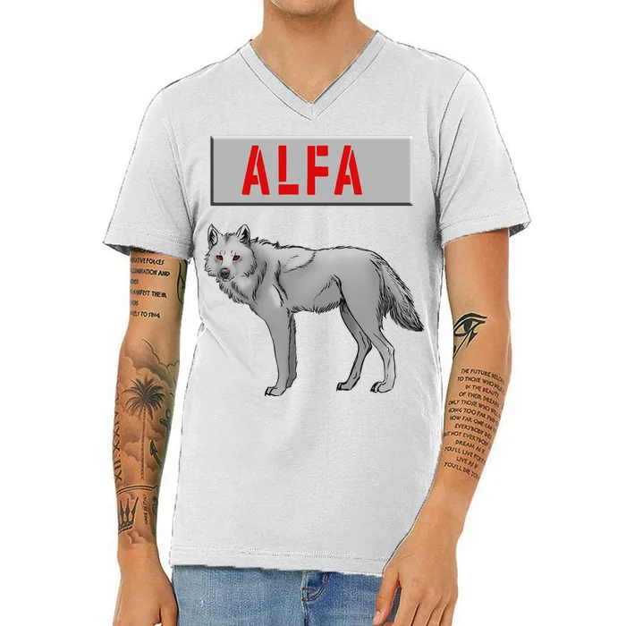 ALFA Wolf V-Neck T-Shirt