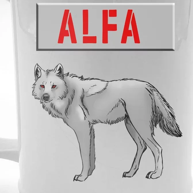 ALFA Wolf Front & Back Beer Stein