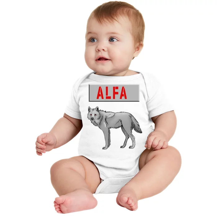 ALFA Wolf Baby Bodysuit