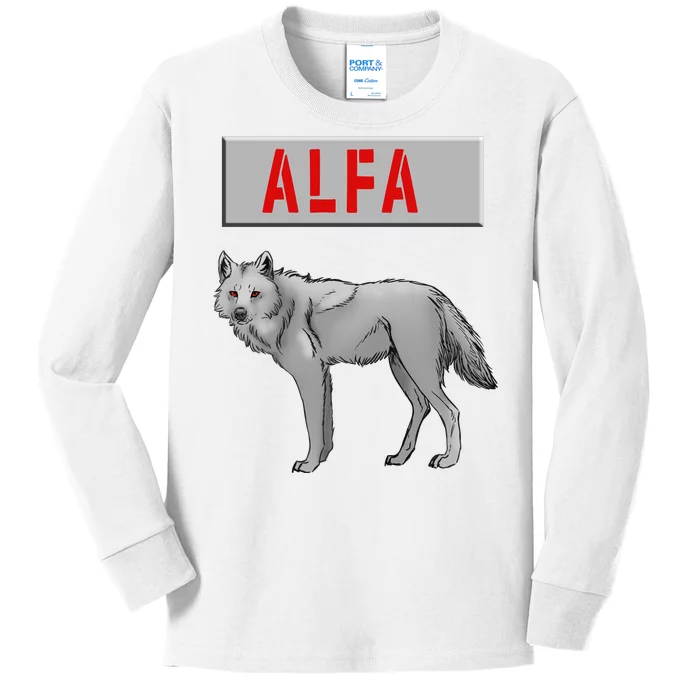 ALFA Wolf Kids Long Sleeve Shirt