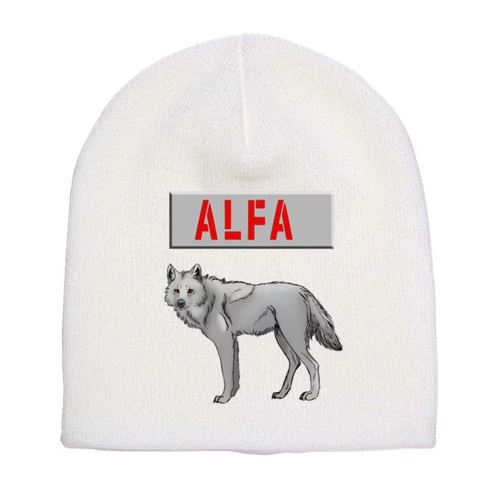 ALFA Wolf Short Acrylic Beanie