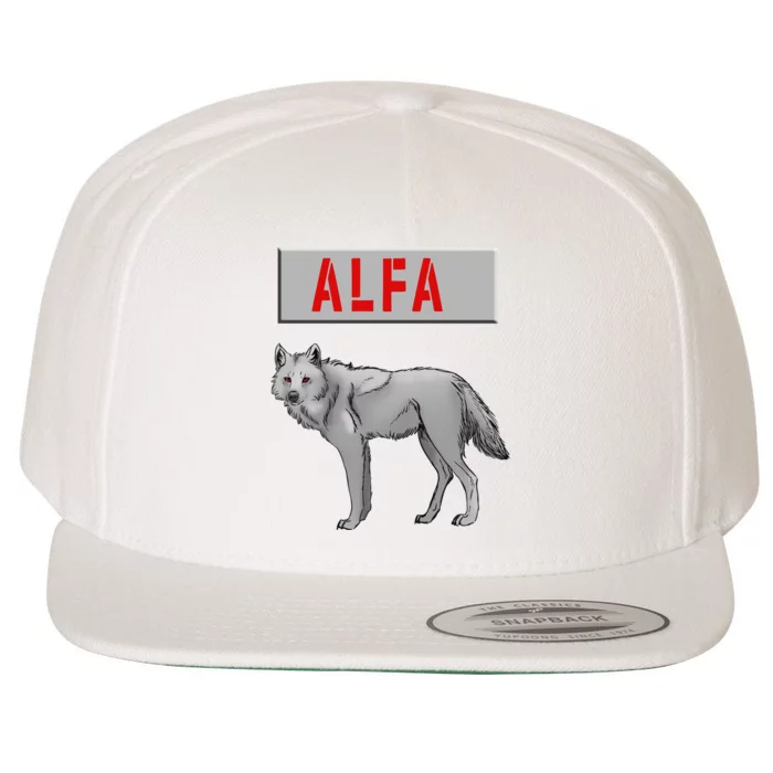 ALFA Wolf Wool Snapback Cap