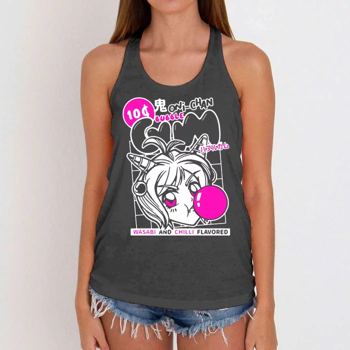 Anime Waifu Women's Knotted Racerback Tank