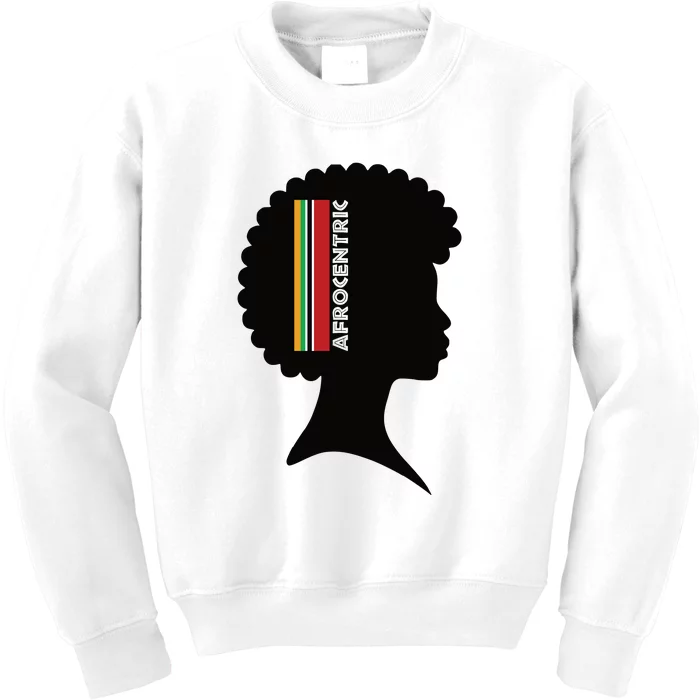 Afrocentric Woman Kids Sweatshirt