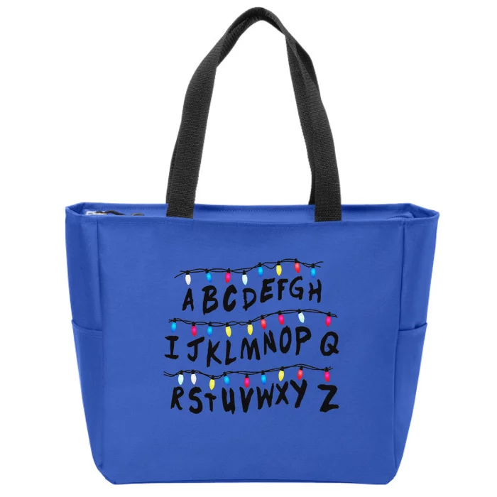 Alphabet Wall Alphabet Halloween Costume Christmas Zip Tote Bag