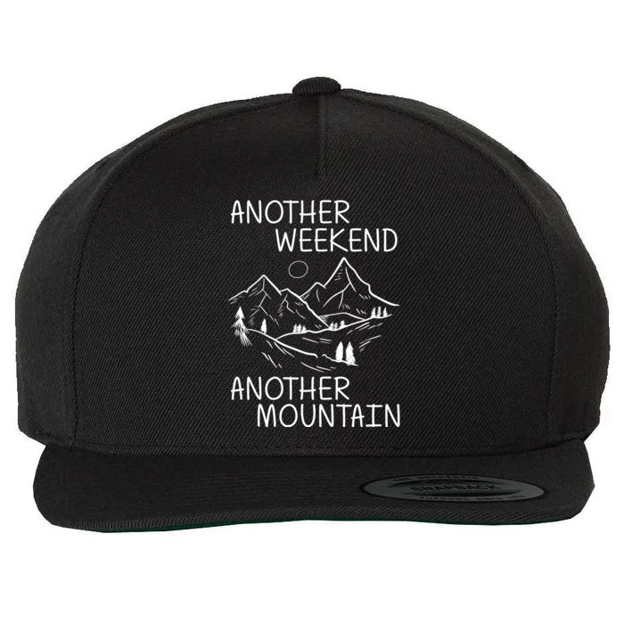 Another Weekend Another Mountain Wool Snapback Cap