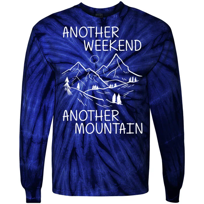 Another Weekend Another Mountain Tie-Dye Long Sleeve Shirt