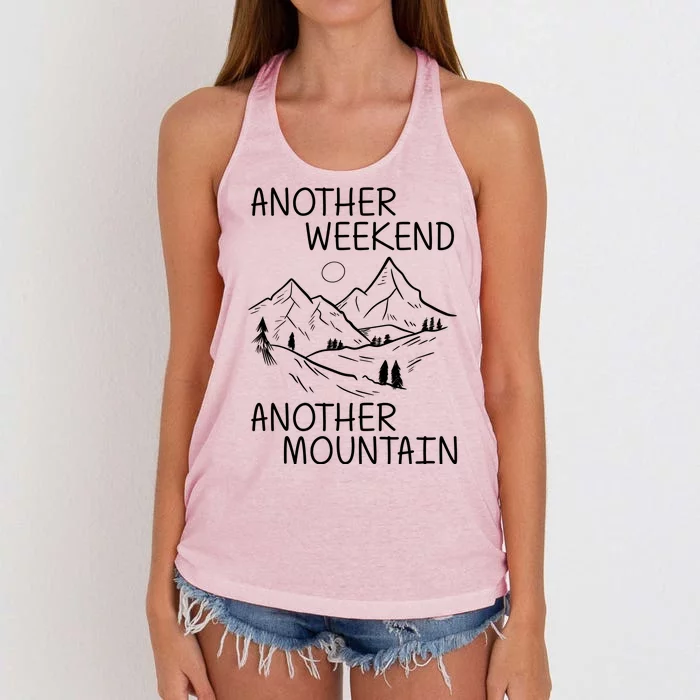 Another Weekend Another Mountain Women's Knotted Racerback Tank