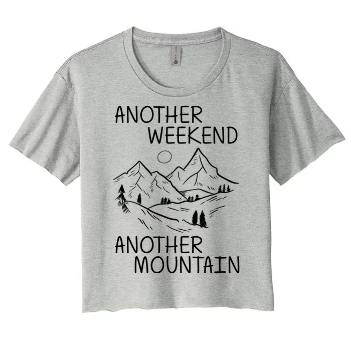 Another Weekend Another Mountain Women's Crop Top Tee