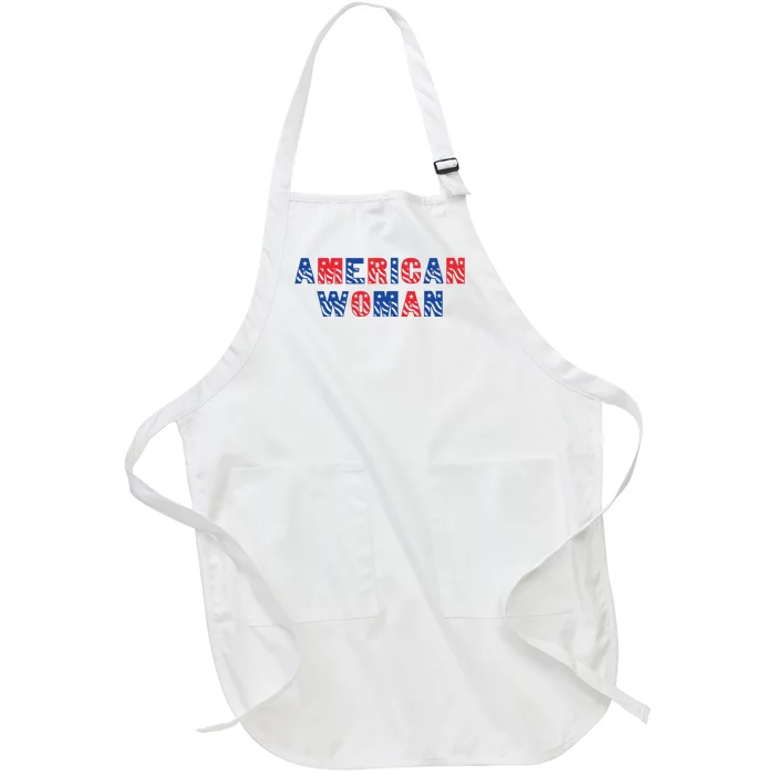 American Woman Full-Length Apron With Pocket