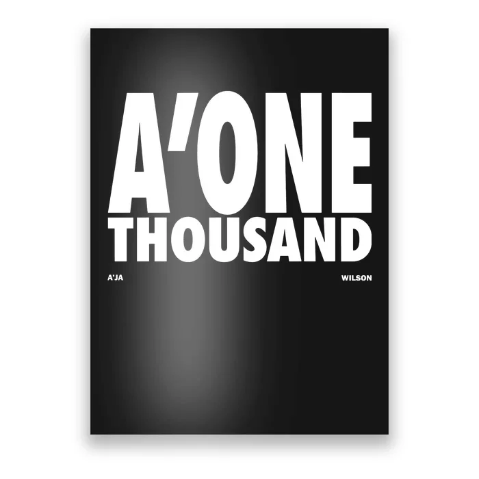 AJa Wilson AOne Thousand Poster