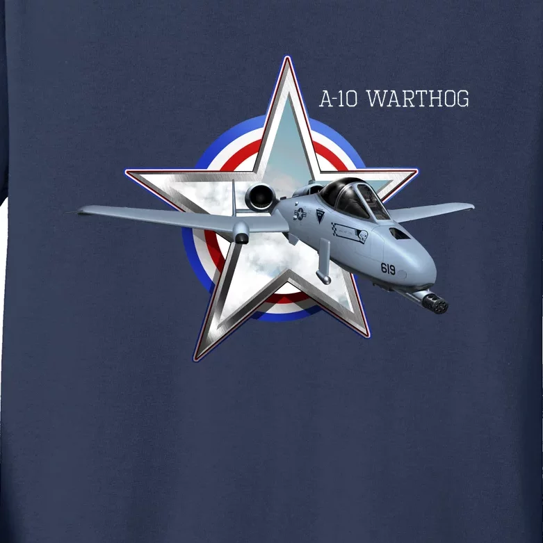 A10 Warthog Kids Long Sleeve Shirt