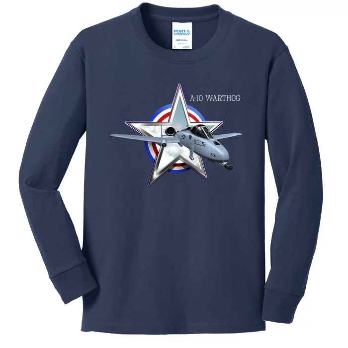 A10 Warthog Kids Long Sleeve Shirt