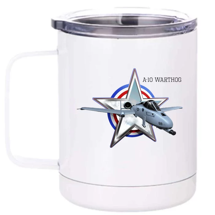 A10 Warthog Front & Back 12oz Stainless Steel Tumbler Cup