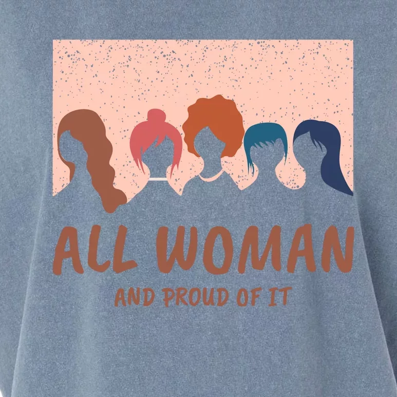 All Woman And Proud Of It Garment-Dyed Women's Muscle Tee