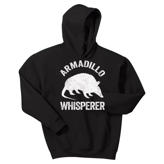 Armadillo Whisperer Armadillo Lover Kids Hoodie