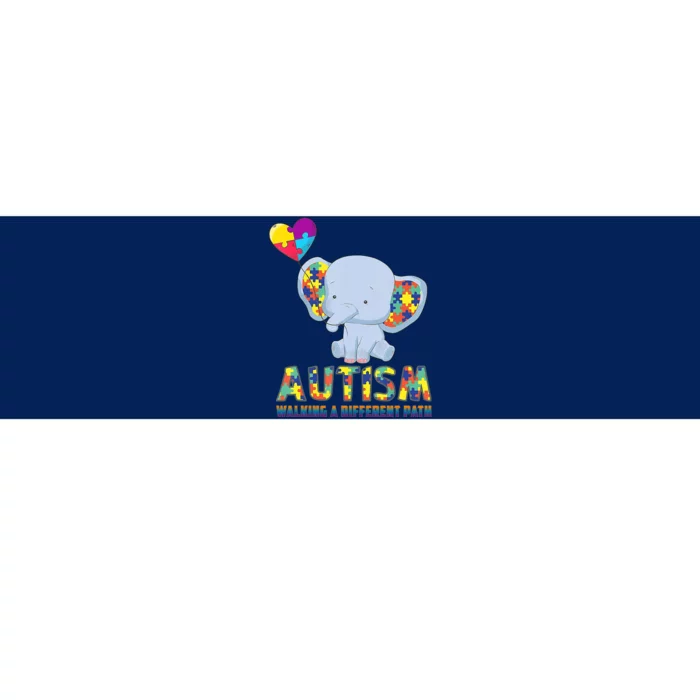 Autism Walking A Different Path Elephant Bumper Sticker