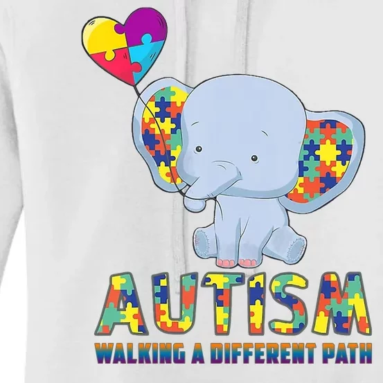 Autism Walking A Different Path Elephant Women's Pullover Hoodie