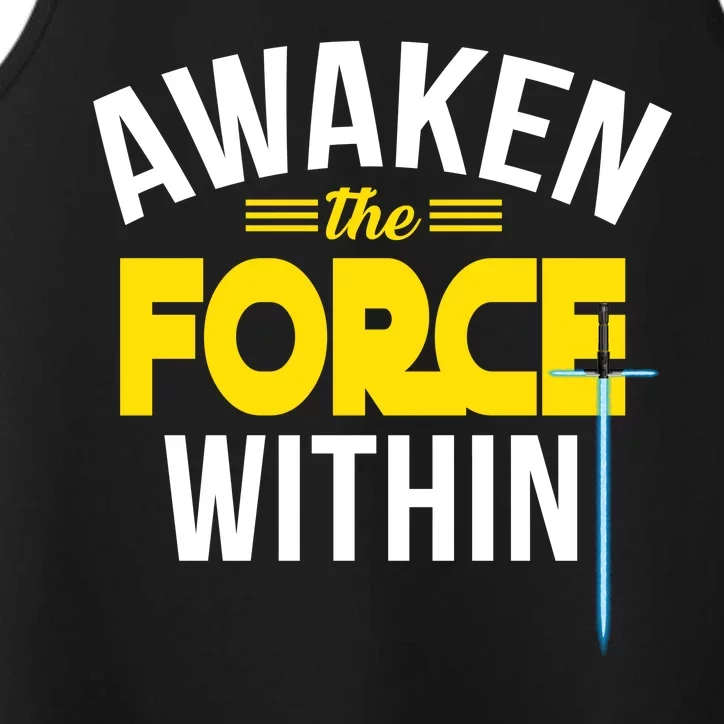 Awaken The Force Within Christian Performance Tank