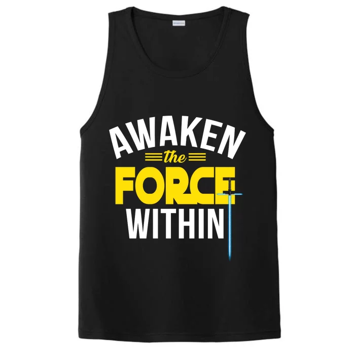 Awaken The Force Within Christian Performance Tank