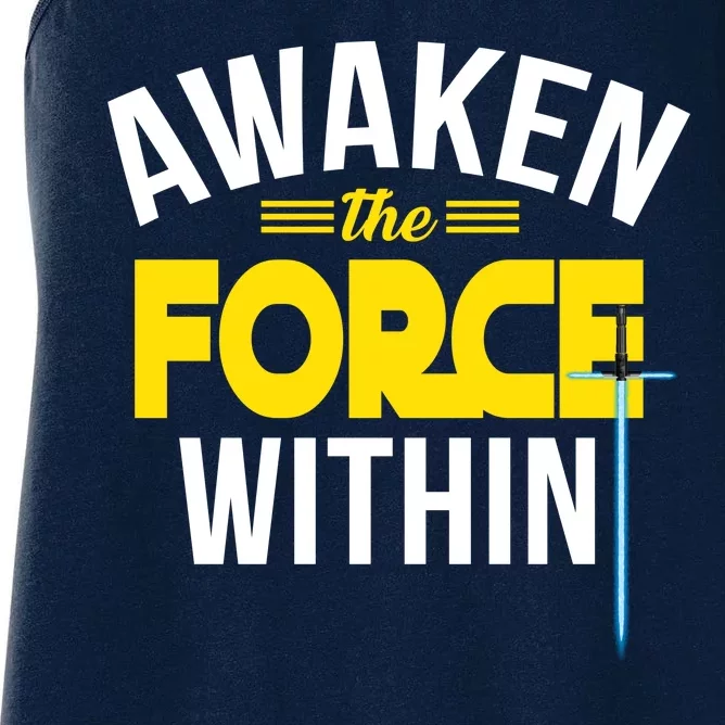 Awaken The Force Within Christian Women's Racerback Tank