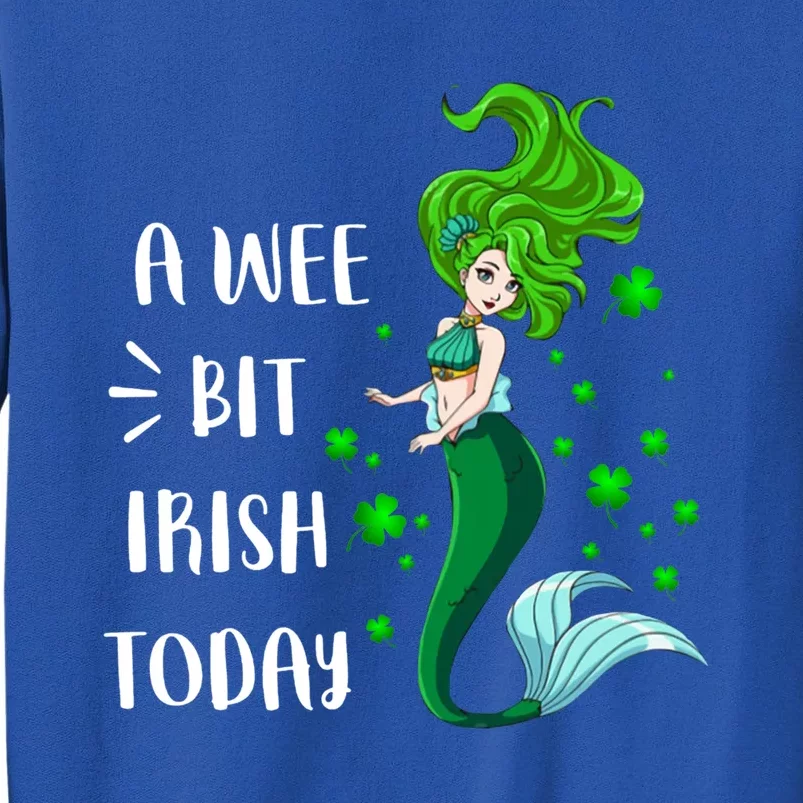 A Wee Bit Irish Today Mermaid St Patrick's Day Gift Sweatshirt