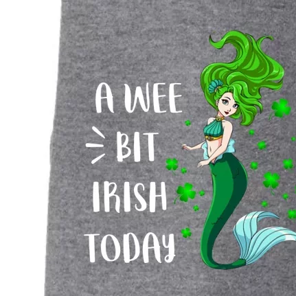 A Wee Bit Irish Today Mermaid St Patrick's Day Gift Doggie 3-End Fleece Hoodie