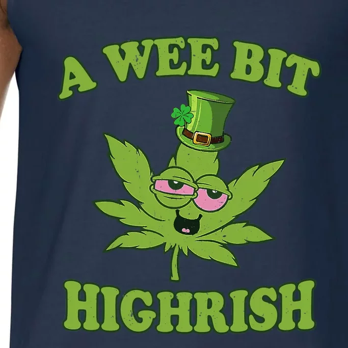 A Wee Bit Highrish Funny 420 Weed Marijuana St Patricks Day Comfort Colors® Tank Top