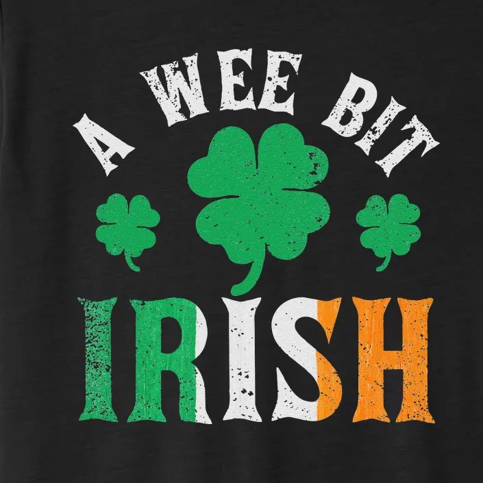 A Wee Bit Irish Saint Patrick's Day Ireland Flag Shamrock ChromaSoft Performance T-Shirt