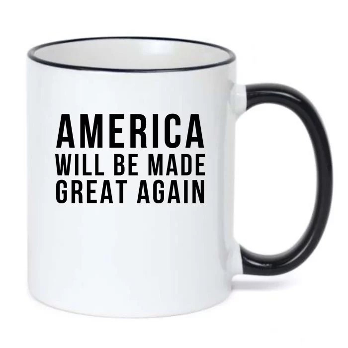 America Will Be Made Great Again Trump 45 47 Trump 2024 Hell Be Back 2024 Black Color Changing Mug