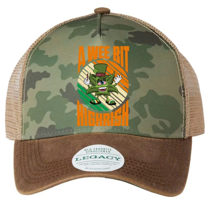 A Wee Bit Highrish Funny St Patricks Day Legacy Tie Dye Trucker Hat