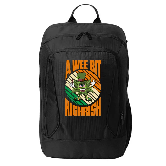 A Wee Bit Highrish Funny St Patricks Day City Backpack