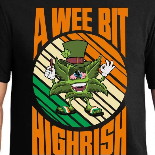 A Wee Bit Highrish Funny St Patricks Day Pajama Set