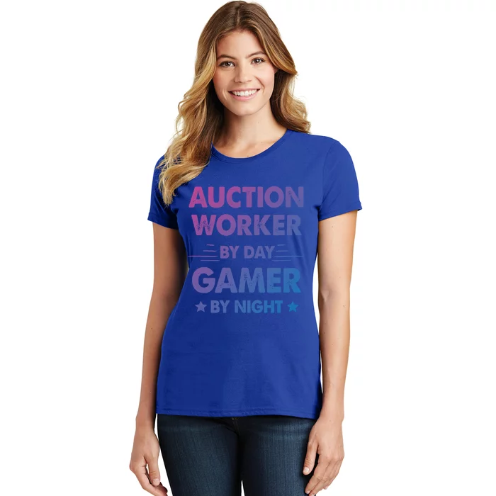 Auction Worker By Day Gamer By Night Gift Women's T-Shirt