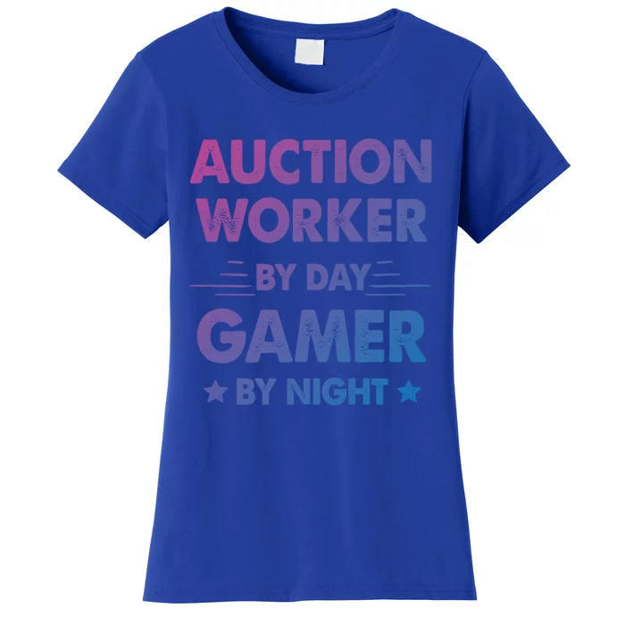 Auction Worker By Day Gamer By Night Gift Women's T-Shirt