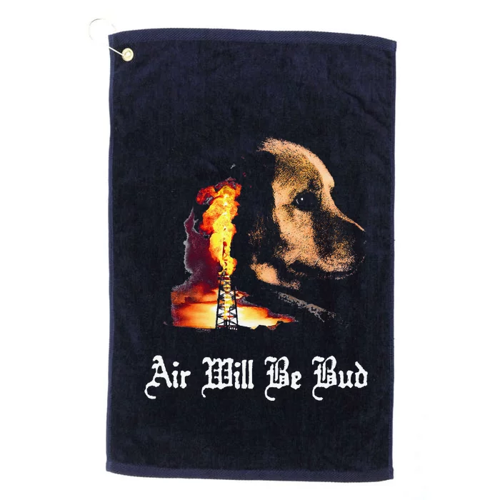 Air Will Be Blud Vintage Dog Air Will Be Blood Platinum Collection Golf Towel