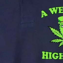 A Wee Bit Highrish Funny 420 Weed Marijuana St Patricks Day Softstyle Adult Sport Polo