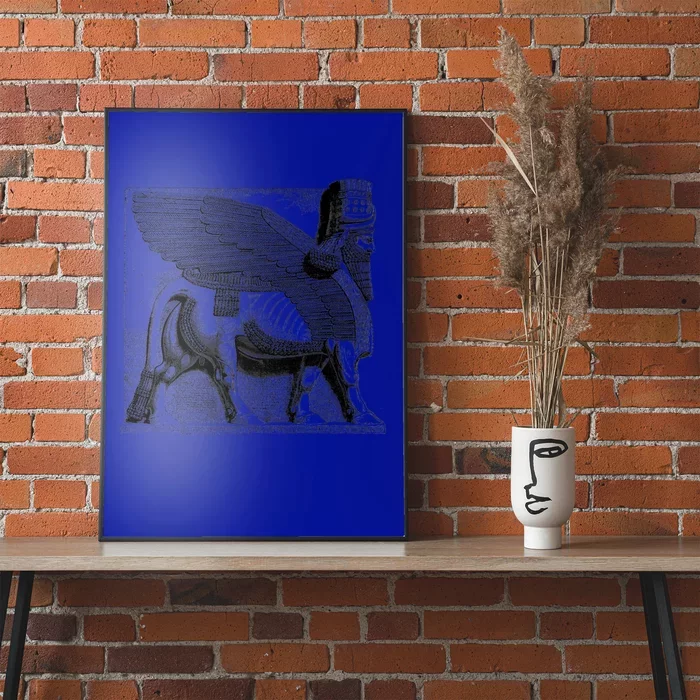 Assyrian Winged Bull Lamassu Iraq Iran Souvenir Gift Poster