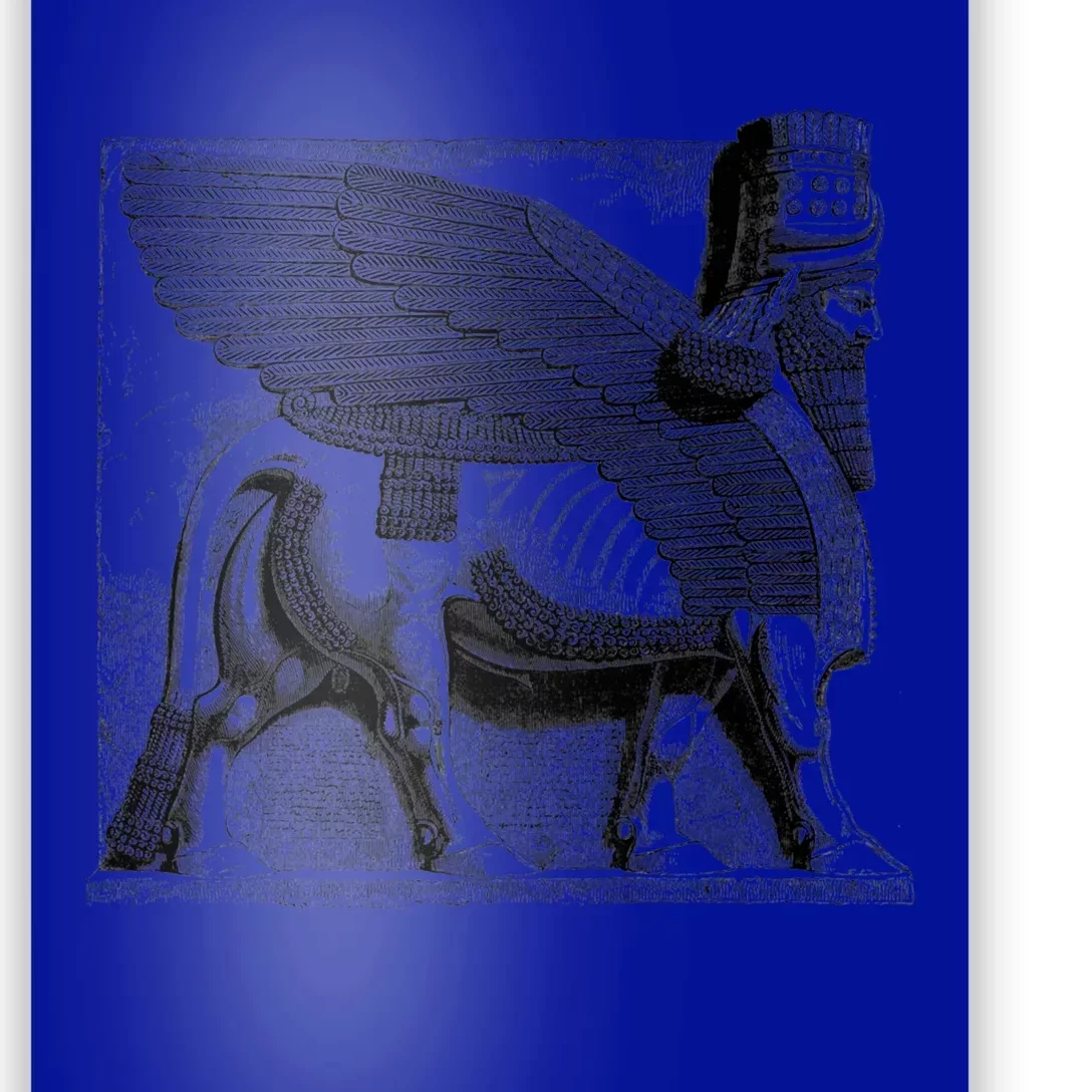 Assyrian Winged Bull Lamassu Iraq Iran Souvenir Gift Poster