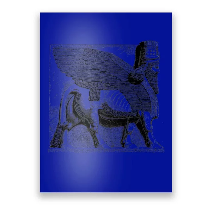 Assyrian Winged Bull Lamassu Iraq Iran Souvenir Gift Poster