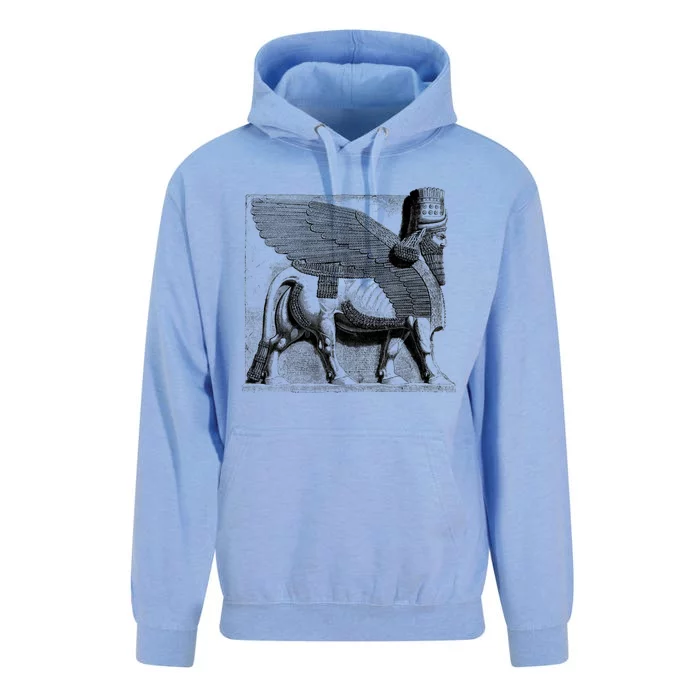 Assyrian Winged Bull Lamassu Iraq Iran Souvenir Gift Unisex Surf Hoodie