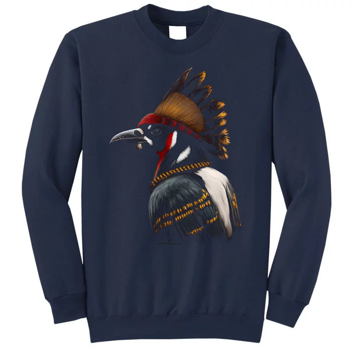 Acorn Woodpecker Bird American Indian Northwest Tribal Sweatshirt