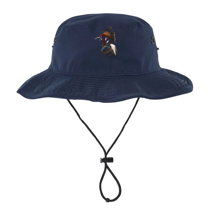 Acorn Woodpecker Bird American Indian Northwest Tribal Legacy Cool Fit Booney Bucket Hat