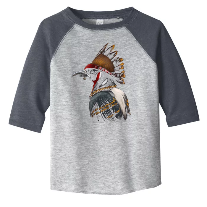 Acorn Woodpecker Bird American Indian Northwest Tribal Toddler Fine Jersey T-Shirt