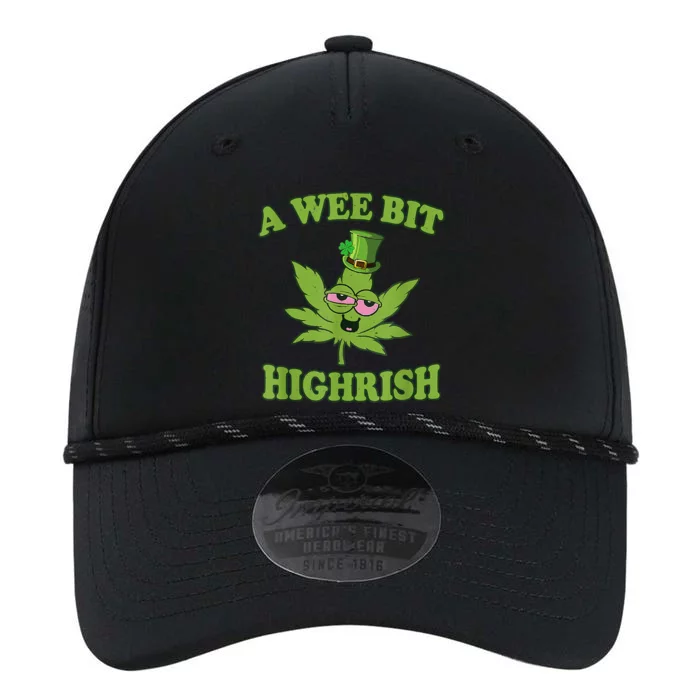 A Wee Bit Highrish Funny 420 Weed Marijuana St Patricks Day Performance The Dyno Cap