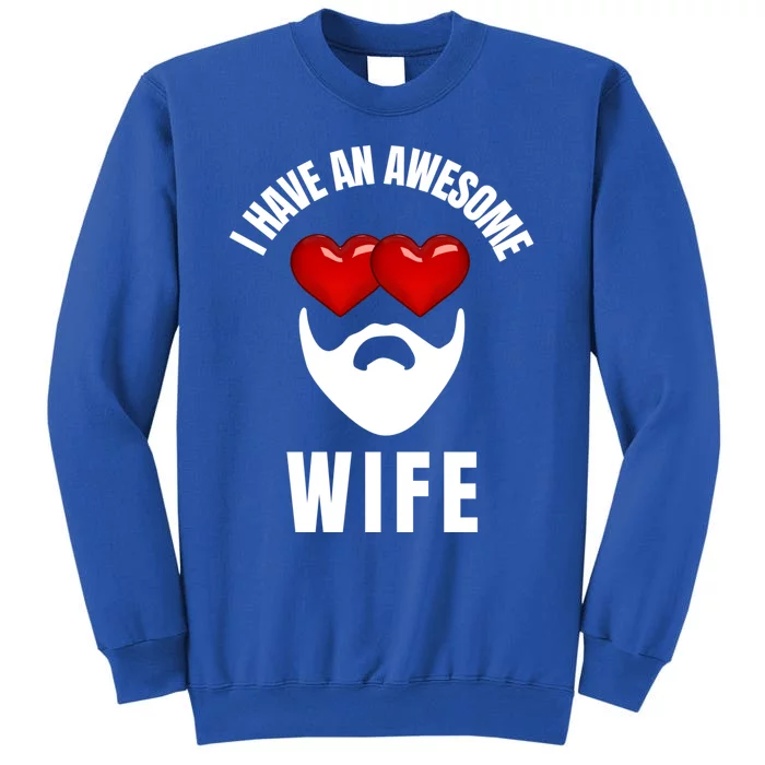 Awesome Wife Beard Taken Valentines Day Matching Couples Gift Sweatshirt