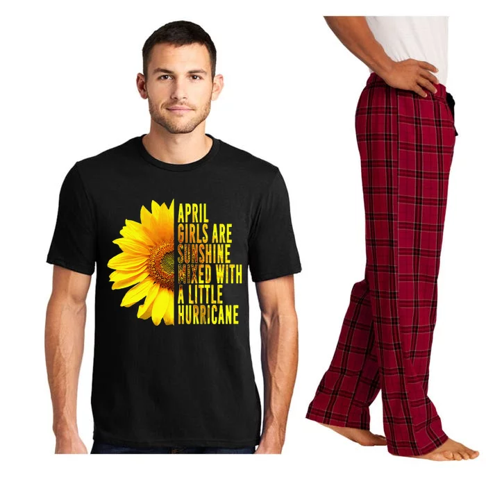 April Women Birthday Cute Sunflower Funny Quote Pajama Set