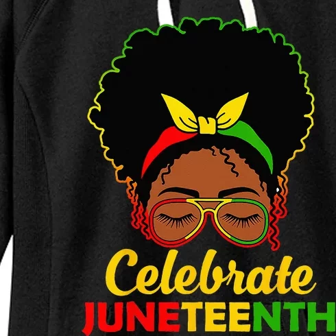 Afro Woman Black Queen African American Women Juneteenth Women's Fleece Hoodie