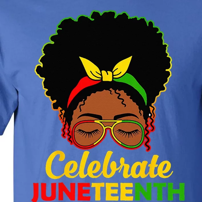 Afro Woman Black Queen African American Women Juneteenth Tall T-Shirt